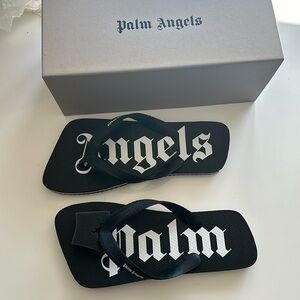 Palm Angels Logo Flip Flops UK size 6 IT Size 40 US size 7
